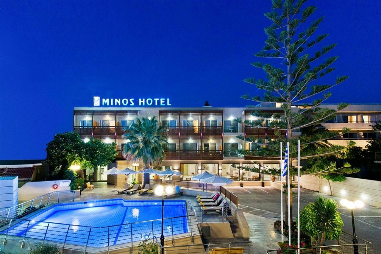 Minos Hotel Rethymno  Ngoại thất bức ảnh